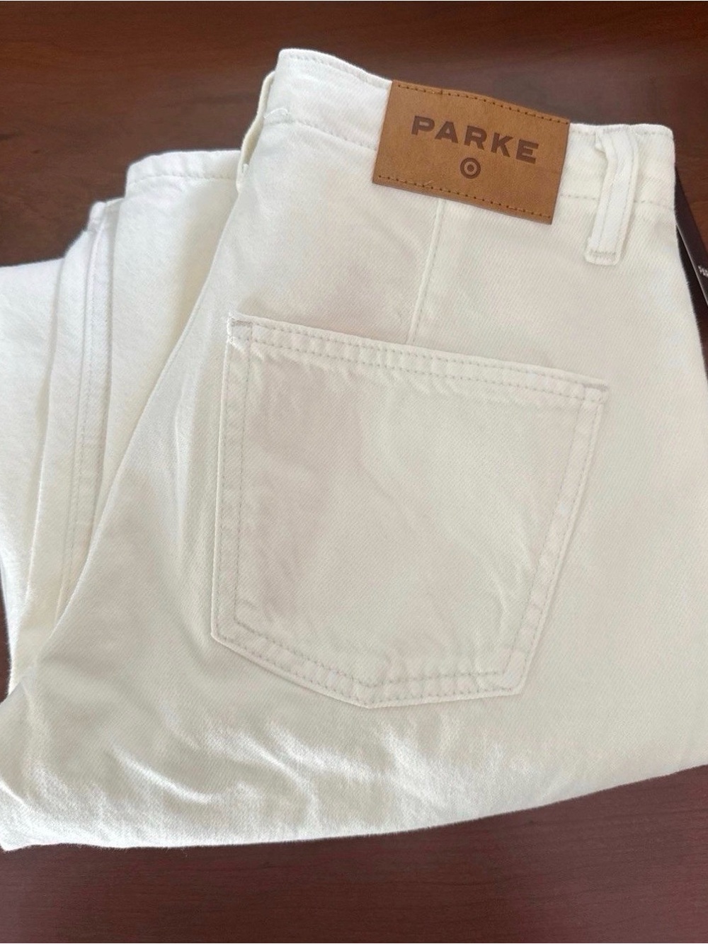 NWT Parke High-Rise Cream Women's Jeans